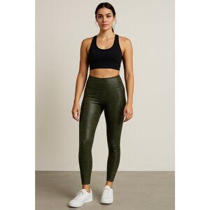 OFFLINE by Aerie Women’s Coated Active Leggings Green Medium High Rise Full Leng